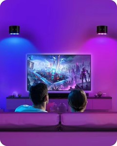 Appliques murales LED rechargeables à piles, lampes murales RGBCW avec télécommande tactile, éclairage d'ambiance pour armoire - Product Image 5