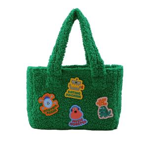 Orsacchiotto di pile Sherpa piccola <span class=keywords><strong>Vera</strong></span> Tote Bag peluche sotto le ascelle da donna soffice borsa a tracolla - Product Image 1