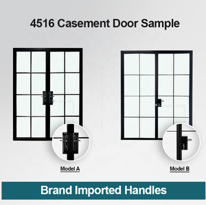 أبواب فرنسية زيكين معتمدة من NFRC وAS2047، أبواب داخلية للتقسيم، أبواب متأرجحة SDL، أبواب زجاجية مقواة، جدار ألومنيوم، أبواب جانبية بشبكة - Product Image 4