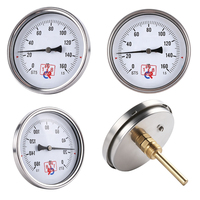 Thermomètre ordinaire de haute qualité, vente directe usine, avec tige en laiton, jauge de température à lecture facile, couvercle de protection configurable