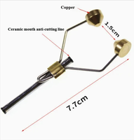 Kit d'outils pour nouer les nœuds de bobine de pêche à la mouche MF - Accessoires de pêche en plein air portables en acier inoxydable