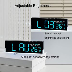 LED Bedside Lamp Clock with Gentle Ambient <b>Light</b> Temperature Display Fahrenheit Celsius <b>Switch</b> Night <b>Light</b> - Product Image 6