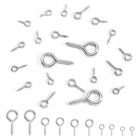 100 pièces/sac petits minuscules Mini épingles à œil crochets oeillets vis fileté or fermoirs crochets résultats de bijoux pour faire du bricolage