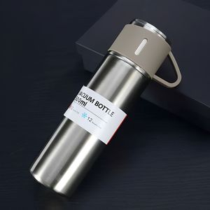Set Regalo Bottiglia Termica Isolata da 500ml con Tazza, Thermos in Acciaio Inox 304 con 3 Coperchi, Omaggio Aziendale - Product Image 5