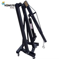 Grue hydraulique pliable de 2 tonnes pour levage de moteur, grue élévatrice pour réparation automobile