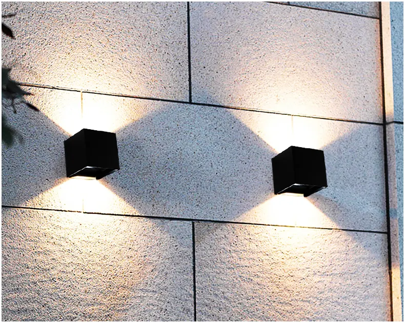 Modern Outdoor Waterproof Wall Lamp Bathroom Hotel Bedroom Up And Down Lights Led Wall Light