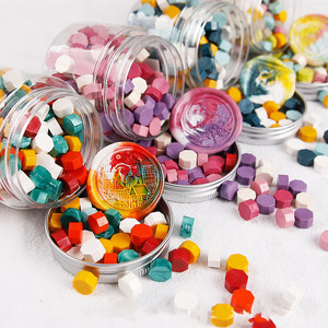 Nouveau multi-couleur en vrac Transparent canette 80g poids timbres perles de cire d'étanchéité pour bricolage cire joint <span class=keywords><strong>timbre</strong></span> Kit - Product Image 3