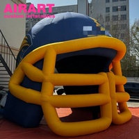 Casque gonflable à dessus de dôme Airart a annoncé le casque géant de football gonflable pour l'événement sportif