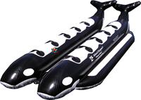 Jeux aquatiques pour enfants : Bateau gonflable commercial en forme de poisson, bateau volant tractable, équipement de jeu aquatique, bateau banane