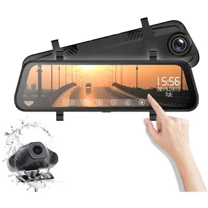 Camera Hành Trình Gương Và Camera Dự Phòng Xem 170 Độ HD 1080P, Giá Đỡ Đàn Hồi, Thẻ Nhớ 32GB, Cảm Biến G, Màn Hình 9.66 "CR60