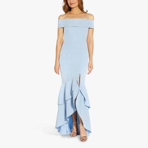 Robe de Soirée Élégante et Personnalisée pour Femmes et Filles, Modèle Épaules Dénudées à Volants, Coupe Moulante, Vente en Gros - Product Image 3