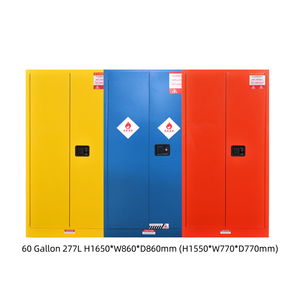 Gabinete Ignífugo de Seguridad para Químicos Inflamables CYD de 45/60/90/110 Galones, con Estantes Ajustables, Antiexplosión, para Almacenamiento en Laboratorios e Industrias - Product Image 4