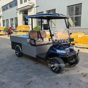 Voiturette de golf électrique personnalisée à 2 places avec moteur, batterie au lithium, mini camionnette tout-terrain pour usage hôtelier - Product Image 3