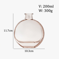 Bouteille vide pour diffuseur, personnalisable, de luxe, 200 ml, pour diffuseur à bâtonnets, pour parfum d'ambiance