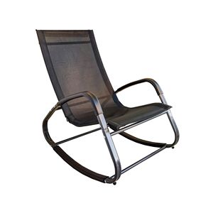 रहने वाले कमरे के उपयोग के लिए शून्य गुरुत्वाकर्षण सुविधा के साथ लोहे की फ्रेम रॉकिंग कुर्सी लिविंग रूम के उपयोग के लिए बाहरी बालकनी स्टील सामग्री के लिए - Product Image 3