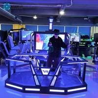 Machine de jeux d'arcade VR pour un joueur, jeux de groupe, 9D, chasse, tir, marche libre, simulateur de combat VR, tir au pistolet, arène VR