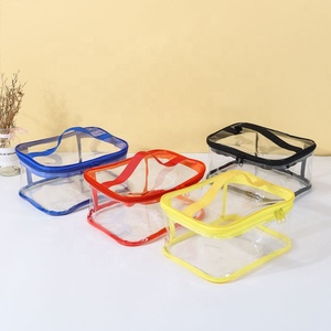 Pochette transparente pour la beauté, article bon marché pour la vie quotidienne, trousse de maquillage, sacs cosmétiques imperméables en PVC pour femmes - Product Image 2