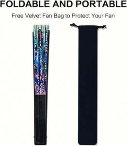 Éventail pliant réfléchissant UV en forme de champignons, grand format, en PVC transparent, personnalisable avec logo imprimé, vente en gros - Product Image 5