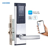 Cerradura Inteligente de Madera para Hotel, Sistema de Gestión de Cerraduras, Tarjeta de Seguridad para Airbnb, Llave Digital, Cerradura de Acero Inoxidable para Hotel