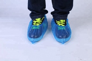 Penutup kaki tahan air dalam ruangan sekali pakai CPE penutup sepatu sekali pakai keselamatan - Product Image 3