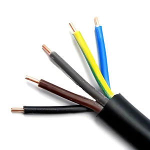 0.6/1KV 4 Core <span class=keywords><strong>5</strong></span> Core fil électrique <span class=keywords><strong>10mm2</strong></span> 16mm2 25mm2 PVC NYY-J NYY-O câble d'alimentation - Product Image 1