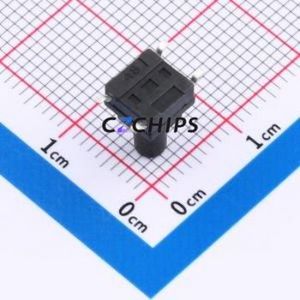 TS017A-TBY1FH10.0 Tactile Switch SMD-4P,6.2x6.2mm Switch Single Pole Single Throw Round Button 2.5N Vertical Mount - Product Image 2