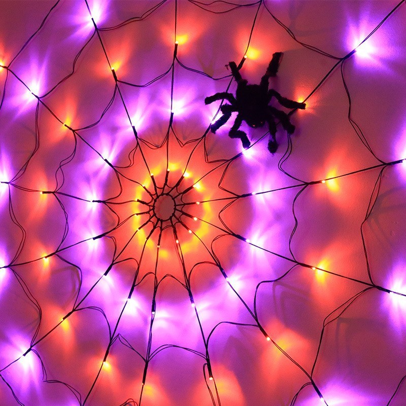 1.2m Orange+Purple Spider Web(Without Spider)