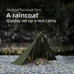 Tienda <span class=keywords><strong>de</strong></span> Campaña Modular Personalizable <span class=keywords><strong>de</strong></span> Algodón TC, Impermeable y Resistente al Moho, para las Cuatro Estaciones, Herramienta <span class=keywords><strong>de</strong></span> <span class=keywords><strong>Supervivencia</strong></span> en la Naturaleza, Senderismo y Excursionismo - Product Image 2