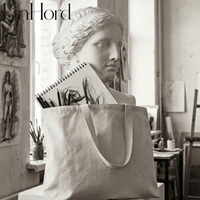Grand sac fourre-tout en toile minimaliste avec poignées robustes, sac de courses réutilisable en coton avec broderie, idéal pour les courses et les voyages
