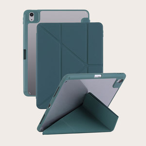 Vente en gros de housses de tablette pliables en forme de Y en cuir PU pour iPad 10.2 10.9 11 pouces, étui robuste avec emplacement pour stylet, ODM OEM/Marque privée - Product Image 2