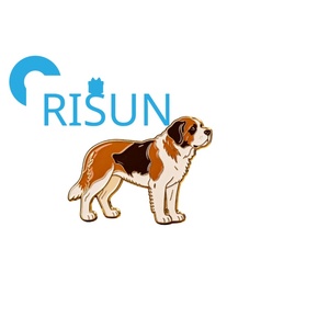 Pin de Solapa Esmaltado de Metal 3D Personalizado de Perro San Bernardo de Rescate, Estilo Barril Suizo, Marrón Amarillo, Venta al por Mayor - Product Image 3