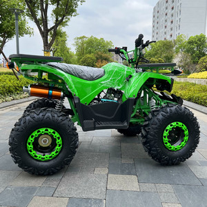 <span class=keywords><strong>Cuatrimoto</strong></span> Todoterreno de <span class=keywords><strong>4</strong></span> Ruedas y <span class=keywords><strong>4</strong></span> Tiempos, Fabricada en Fábrica, Color Verde, con Portaequipajes para Recreación al Aire Libre, 125cc ATV - Product Image 3