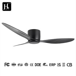 Ventilador de Techo Moderno de 52 Pulgadas con Motor de CC y Luz, Control por Aplicación, Eficiente Energéticamente, 3 Aspas para Uso en el Hogar y Hoteles, Control Remoto Incluido - Product Image 4