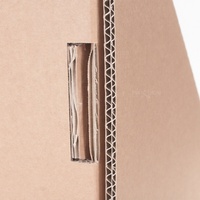 Présentoir de comptoir en carton ondulé à 2 niveaux personnalisé pour cartes de vœux, présentoir de cartes de visite en carton pour point de vente