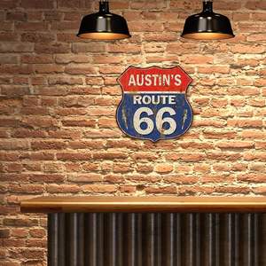 Garaj Alüminyum Metal Retro Kalkan Plakası Işareti Özel Renk UV Baskılı Duvar Sanatı 30.5x30 cm GuiZhiDa Marka Ev Dekor Hediye - Product Image 4