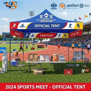Carpa de registro, carpa para ferias comerciales, toldo desplegable con 3 paredes laterales desmontables para maratón, carrera, torneo - Product Image 3