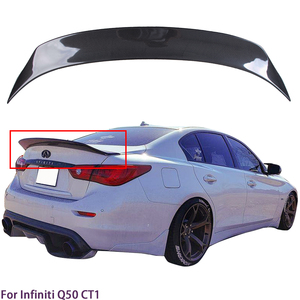 สปอยเลอร์หลังคาร์บอนไฟเบอร์ทรง CT1 สำหรับ Q50 Q50S Q50L ปี 2013-2023 - Product Image 1