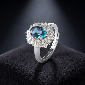 Hot Sale Classic 925 Sterling Silver Anti-Tarnish High Quality Oval Cut Moissanite Engagement Wedding Wide <b>Rings</b> Various Sizes - Product Image 3