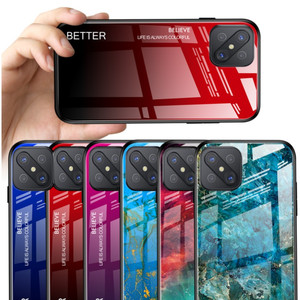 Dura del PC di Lusso Designer Temperato Specchio di Vetro della Cassa Del Telefono Per <span class=keywords><strong>Oppo</strong></span> Realme A92 <span class=keywords><strong>A52</strong></span> A72 - Product Image 1