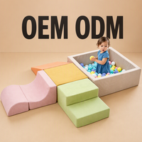 Piscine à balles et structure d'escalade en mousse OEKO-TEX pour bébé, non toxique, lavable en machine, respectueux de la peau, centre de jeu souple pour nourrissons, vente en gros