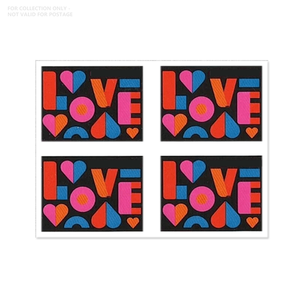 Etiquetas Adhesivas Personalizadas para Avión, Temática de Boda 2021, Estilo Postal de Amor, 100 <span class=keywords><strong>Sellos</strong></span> Postales Permanentes - Product Image 6