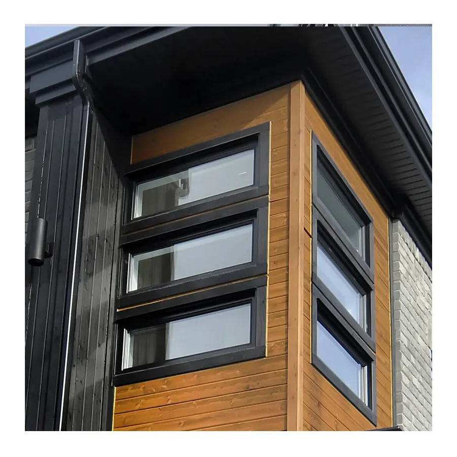 Fenêtres d'auvent en aluminium de conception moderne isolation et fenêtre d'auvent imperméable fenêtres d'auvent à Double vitrage