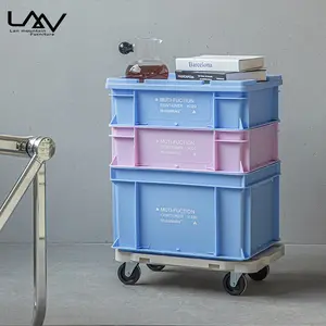 Индустриальном стиле дома 3 пол пластиковый шкаф для хранения с колеса кухня утилита корзина для хранения