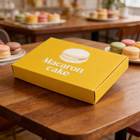 Boîte à biscuits personnalisée avec logo imprimé en couleur, emballage en carton blanc de qualité alimentaire de luxe pour les crêpes, les biscuits, les pâtisseries, boîte cadeau