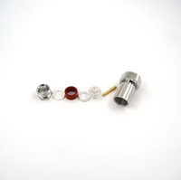 Connecteur coaxial RF 4.3/10 mâle à pince pour câble LMR400