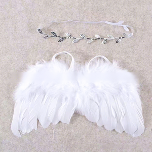Nouvel ensemble porte-bébé style ailes d'<span class=keywords><strong>ange</strong></span>; Accessoire photo nouveau-né pour un mois; Vente en gros usine; Entièrement fait main - Product Image 2