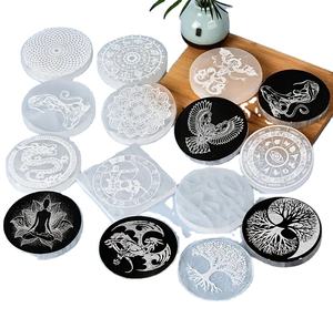 Plaques en sélénite polies faites à la main, décoration d'intérieur, souvenir - Product Image 1