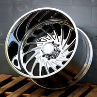 Jantes de camion FANXI en alliage d'aluminium à déport profond 22x12 24x14 22x14 6x135 pour Ford F-150 24x12 24x14 6x5.5 pour Chevrolet Silverado 1500 2500