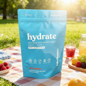 Custom stampato elettrolita polvere richiudibile cerniera <span class=keywords><strong>Stand</strong></span> up sacchetti per uso alimentare imballaggio <span class=keywords><strong>sport</strong></span> nutrizione sacchetti integratore - Product Image 2