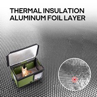 Utilisation hivernale Enceinte de chauffage surélevée non toxique pour chats, isolée et imperméable, pour chats d'extérieur.
